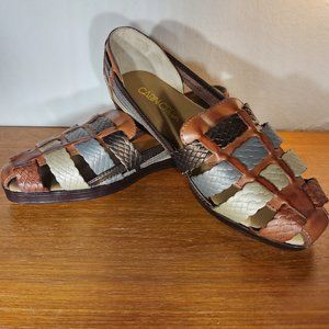 Cabin Creek Woven Leather Loafers Women`s(8M)